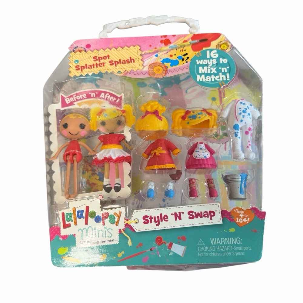 New Lalaloopsy Minis Style 'N' Swap Spot Splatter Splash Doll